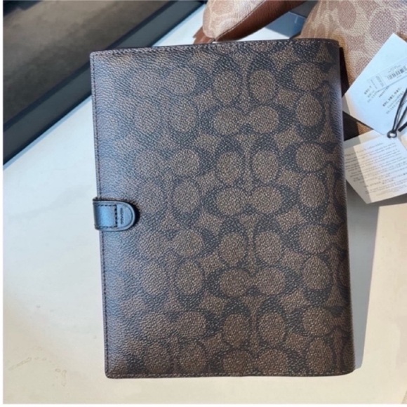 Coach Black Patterned Notebook - Picture 5 of 7